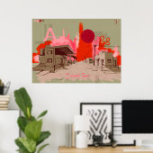 Sunset City Poster (Heimbüro)