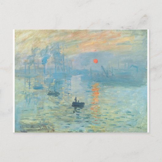 Sunset - Claude Monet Postkarte (Vorderseite)