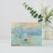 Sunset - Claude Monet Postkarte (Stehend Vorderseite)