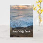 Sunset Cliffs Beach Karte (Gelbe Blume)