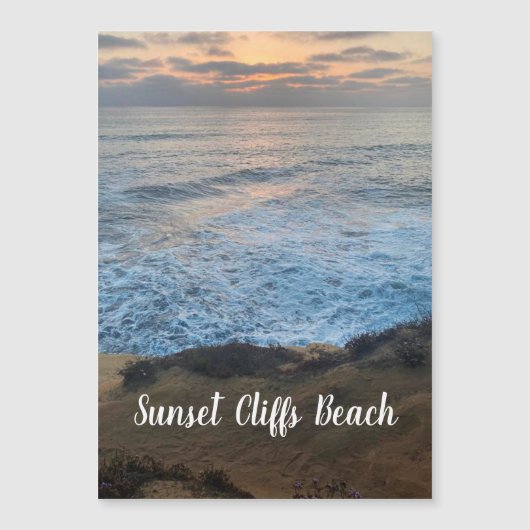 Sunset Cliffs Beach Magnet (Vorderseite)
