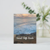 Sunset Cliffs Beach Postcard Postkarte (Stehend Vorderseite)
