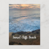 Sunset Cliffs Beach Postcard Postkarte (Vorderseite)