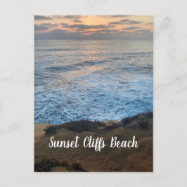 Sunset Cliffs Beach Postcard Postkarte