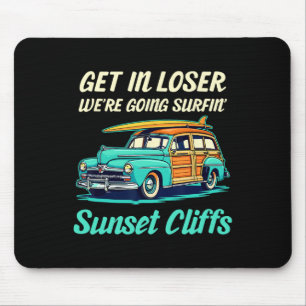 Sunset Cliffs Kalifornien Surferin Frauen Männer V Mousepad
