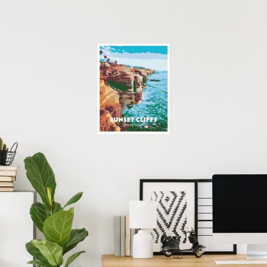 Sunset Cliffs Poster (Heimbüro)