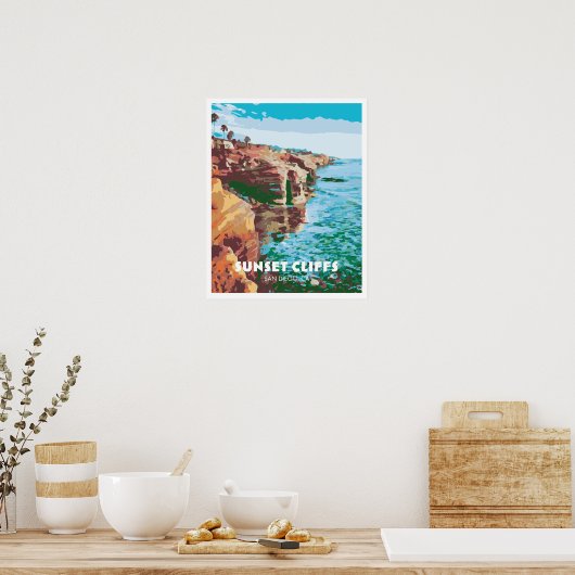 Sunset Cliffs Poster (Küche)