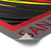 SUNSET CLIFFS SAN DIEGO CALIFORNIA SURFEN POSTER (Ecke)