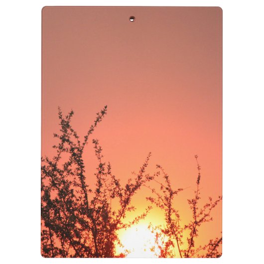 Sunset Clipboard Klemmbrett (Rückseite)