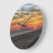 Sunset Clock Große Wanduhr (Winkel)