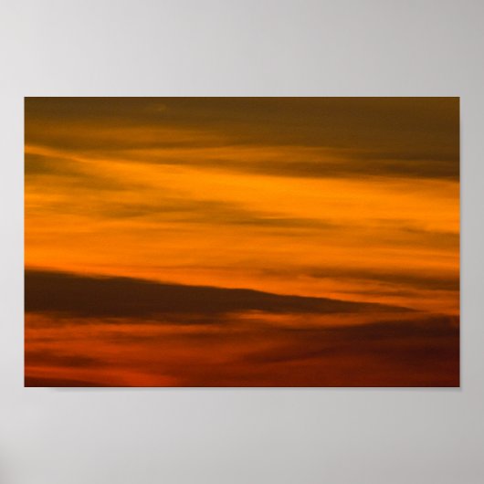 Sunset Closeup, Michigan. Poster (Vorne)