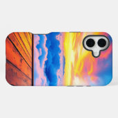 Sunset Clouds Handy Case iPhone Hülle (Rückseite (Horizontal))