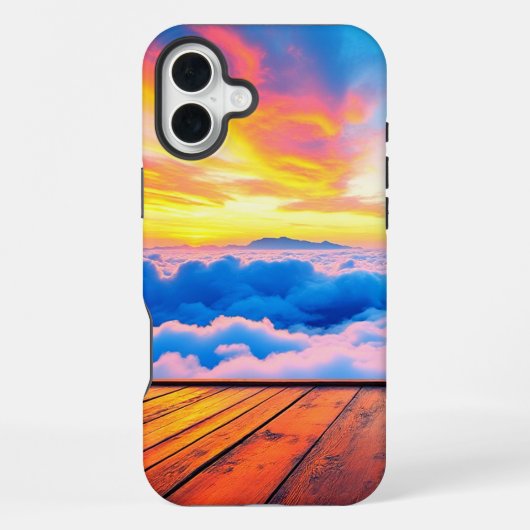 Sunset Clouds Handy Case iPhone Hülle (Rückseite)