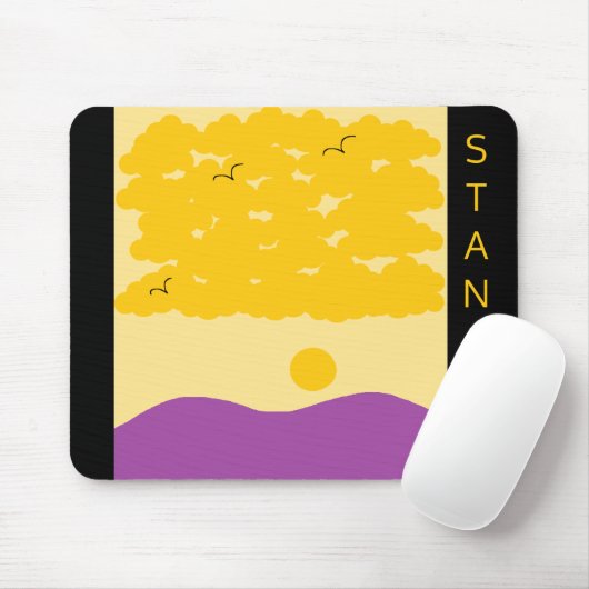 Sunset Clouds o' Purple Hills: Mousepad (Mit Mouse)
