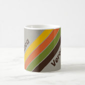 Sunset Clover Streifen mit Namen Kaffeetasse (Mittel)