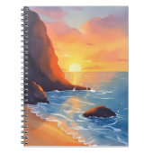 Sunset Coast | Beach Ocean Waves Notizblock (Vorderseite)