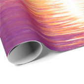 Sunset Coasta Orange Lila Dekoupage Geschenkpapier (Rolleneckpunkt)