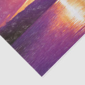 Sunset Coasta Orange Lila Dekoupage Seidenpapier (Ausschnitt)