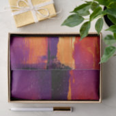 Sunset Coastal Beach Orange Lila Art Decoute Seidenpapier (Geschenk)