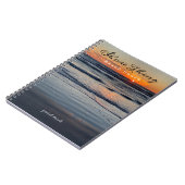 Sunset Coastal Foto Beach Rental Gäste anmelden Notizblock (Linke Seite)