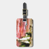 Sunset Coastal Lighthouse Gepäckanhänger (Vorderseite vertikal)