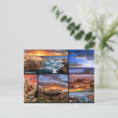 Sunset Coastlines Australia Postcard Postkarte (Stehend Vorderseite)