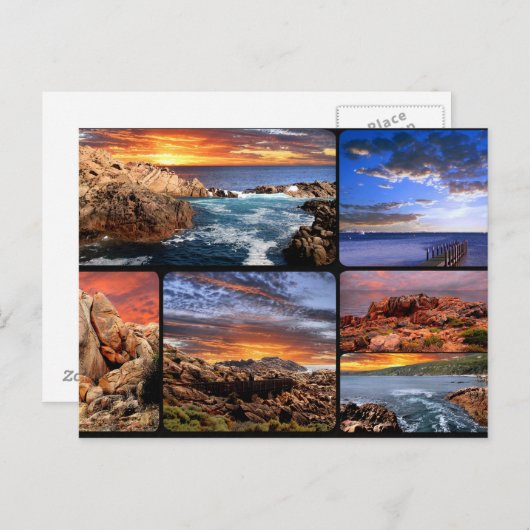Sunset Coastlines Australia Postcard Postkarte (Vorne/Hinten)