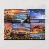 Sunset Coastlines Australia Postcard Postkarte (Vorderseite)