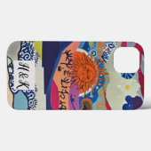 Sunset Collage Phone Case - farbenfroh und künstle (Rückseite (Horizontal))