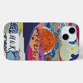Sunset Collage Phone Case - farbenfroh und künstle (Rückseite (Horizontal))