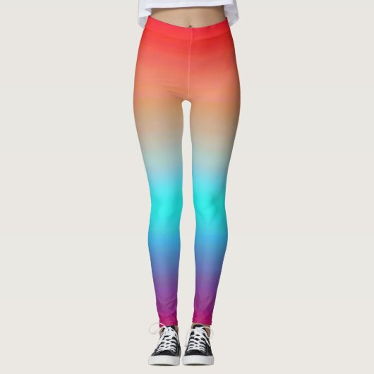 Sunset Color Ombre Leggings (Vorderseite)