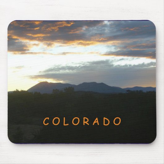 Sunset Colorado Mouse Pad Mousepad (Vorne)