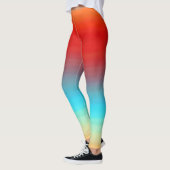Sunset Colors Ombre Muster Leggings (Links)
