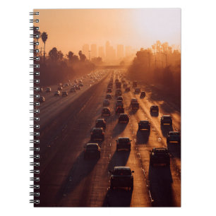 Sunset Commute Urban Haze Notebook Notizblock