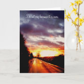 Sunset Condolence Card Karte (Gelbe Blume)