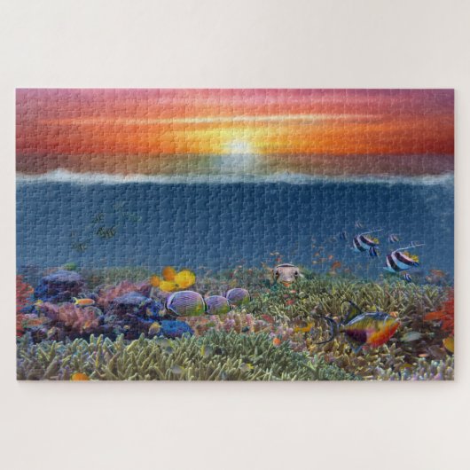 Sunset Coral Reef Puzzle (Horizontal)