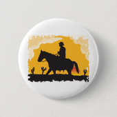 Sunset Cowboy Button (Vorderseite)