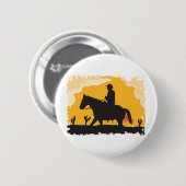 Sunset Cowboy Button (Vorne & Hinten)