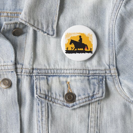 Sunset Cowboy Button (Beispiel)
