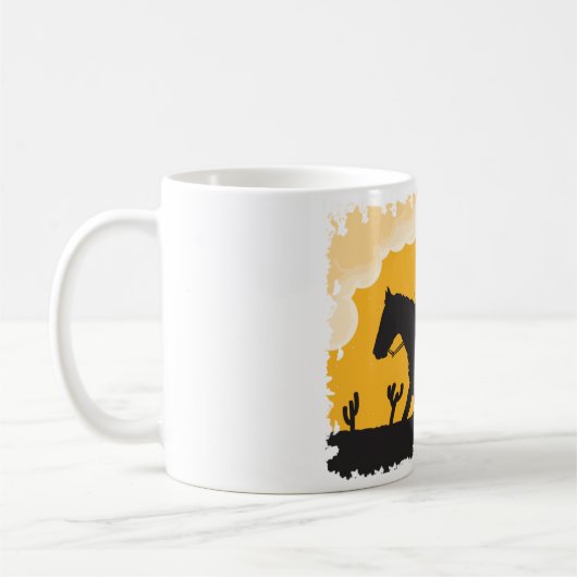 Sunset Cowboy Kaffeetasse (Links)