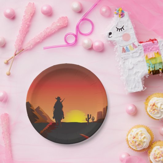 Sunset Cowboy Paper Teller (Party)