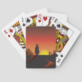 Sunset Cowboy Playing Cards Spielkarten (Rückseite)