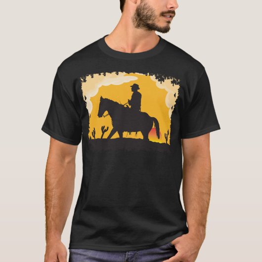 Sunset Cowboy T-Shirt (Vorderseite)