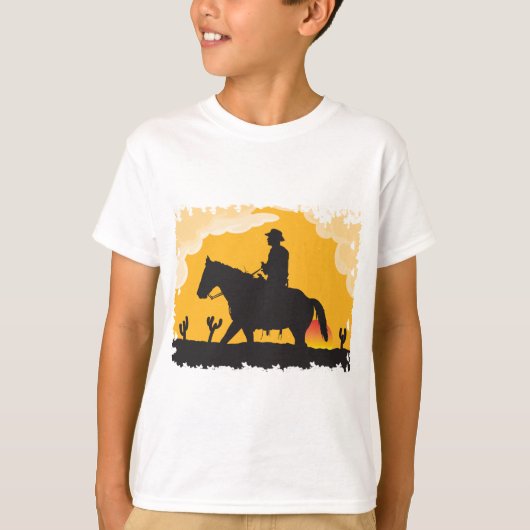 Sunset Cowboy T-Shirt (Vorderseite)