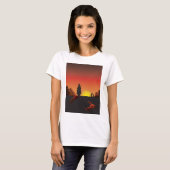 Sunset Cowboy Womens T - Shirt (Vorne ganz)
