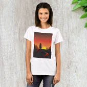 Sunset Cowboy Womens T - Shirt