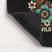 Sunset Cowgirl Riding Horse Wilde Blume - Wild Ho Mousepad (Ecke)