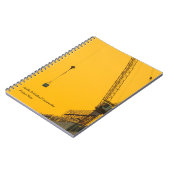 Sunset Crane Minimal Notizblock (Linke Seite)