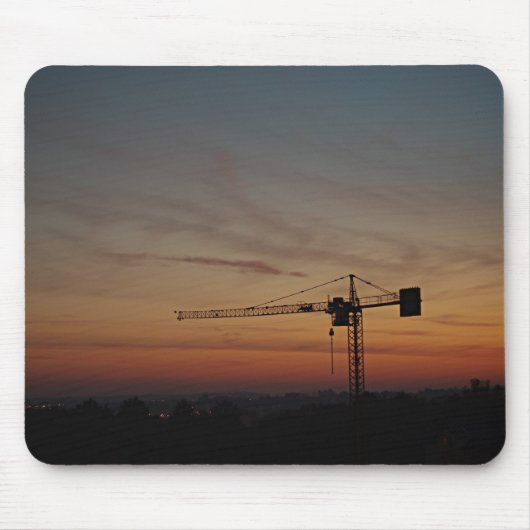 Sunset Crane Mousepad (Vorne)