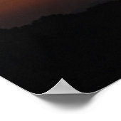 Sunset Crane Poster (Ecke)
